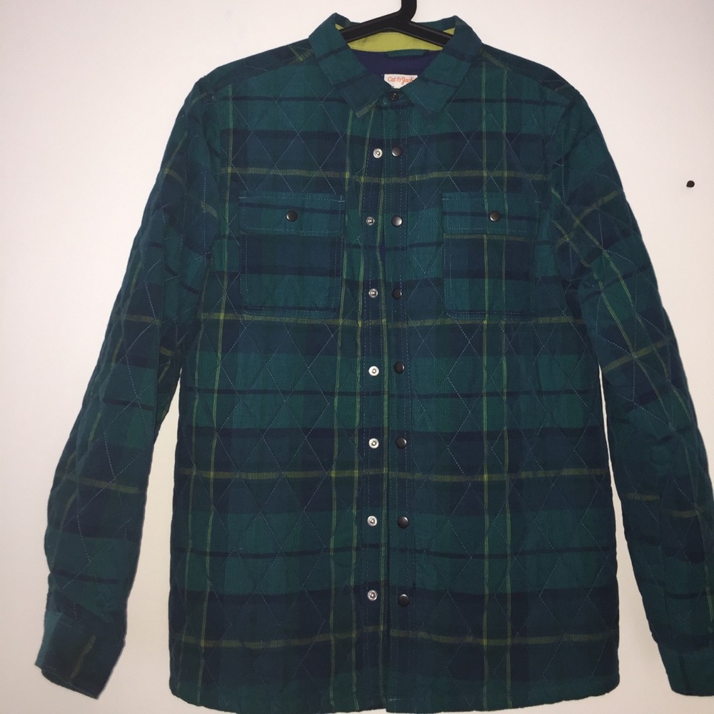 Cat & Jack Plaid  quilted Boys Jacket